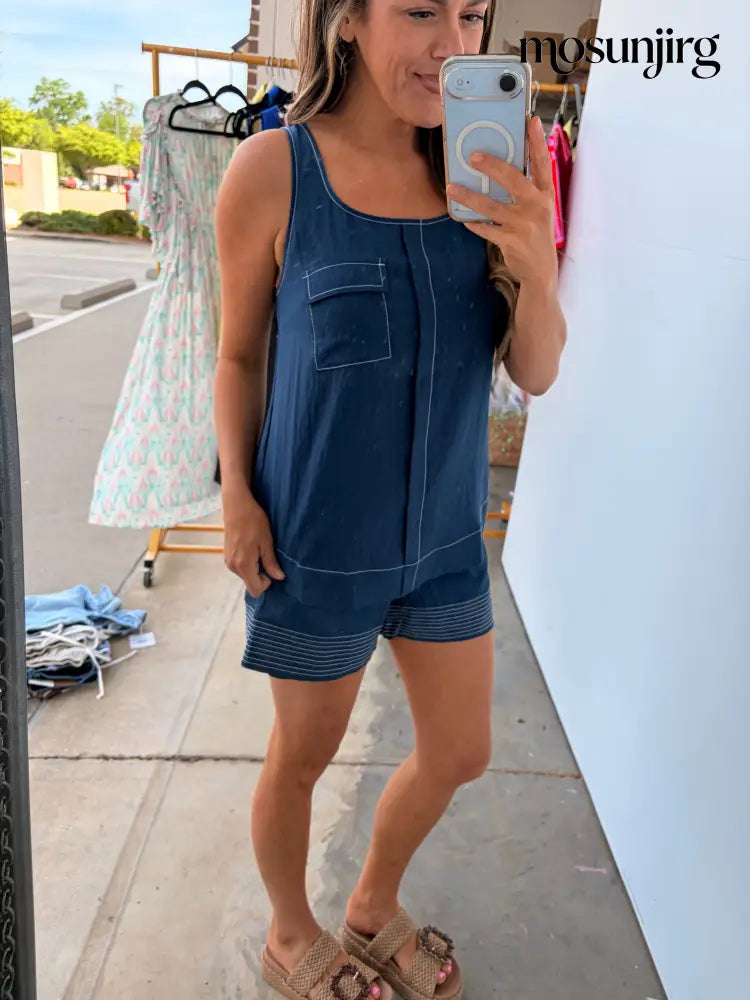 Bless The Broken Road Blouse - Navy
