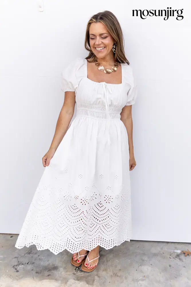 Change Of Heart Midi Dress - Off White