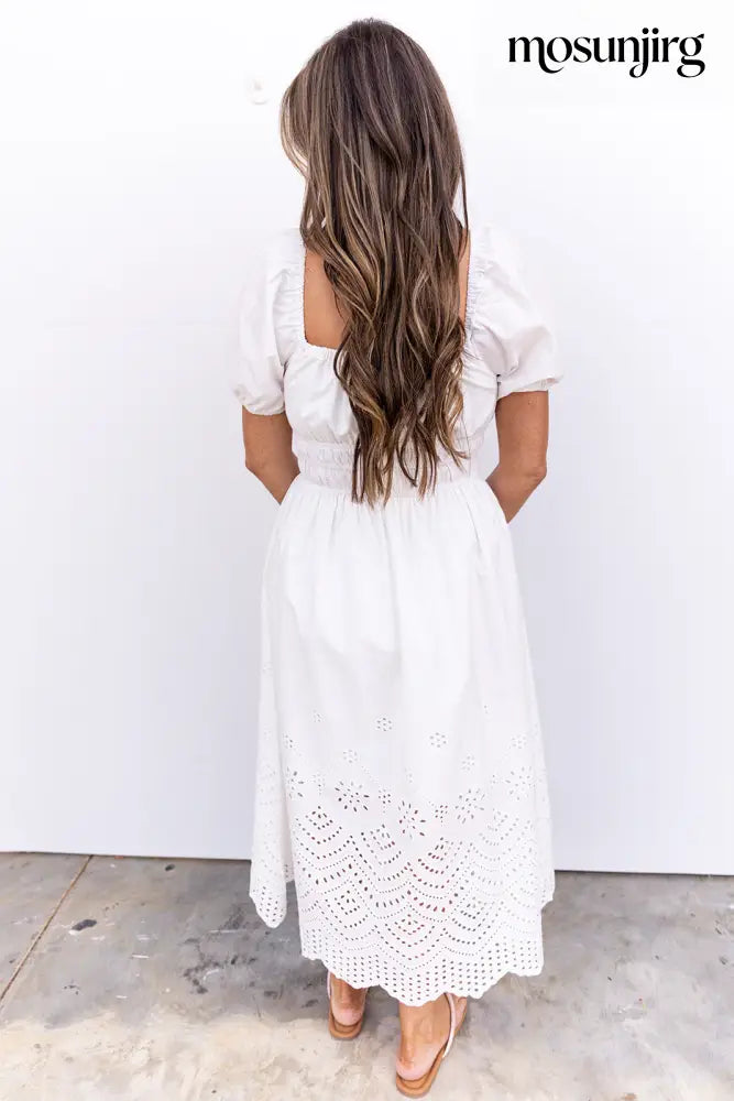 Change Of Heart Midi Dress - Off White