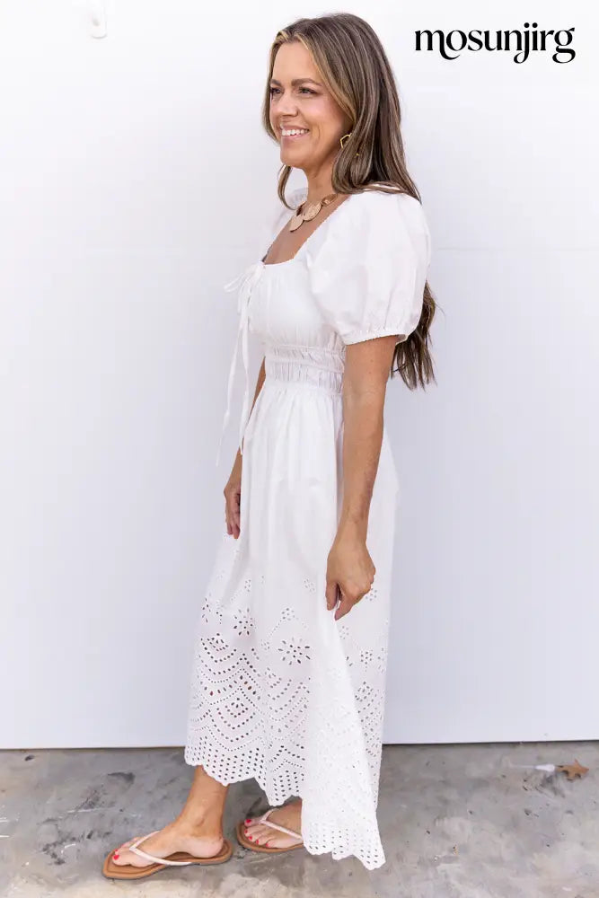 Change Of Heart Midi Dress - Off White