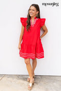 Closer To The Heart Dress - Red