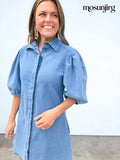 Jesus Take The Wheel Dress - Denim