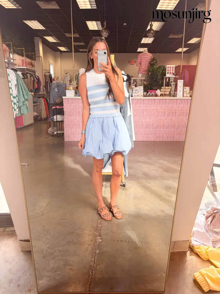 Last Night Mini Dress - Light Blue