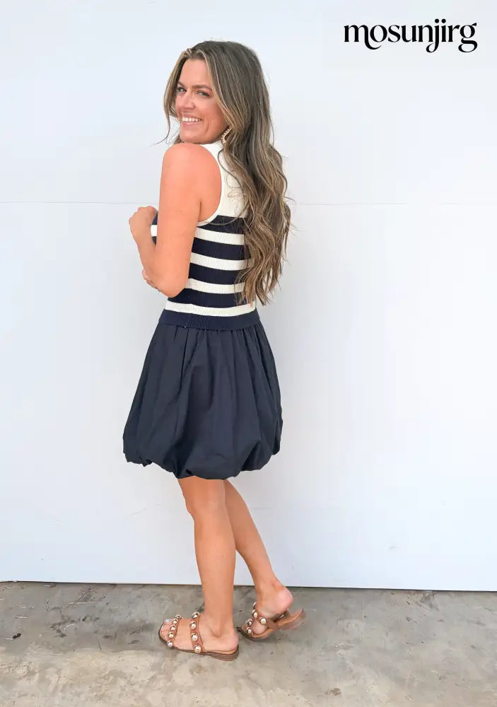 Last Night Mini Dress - Navy
