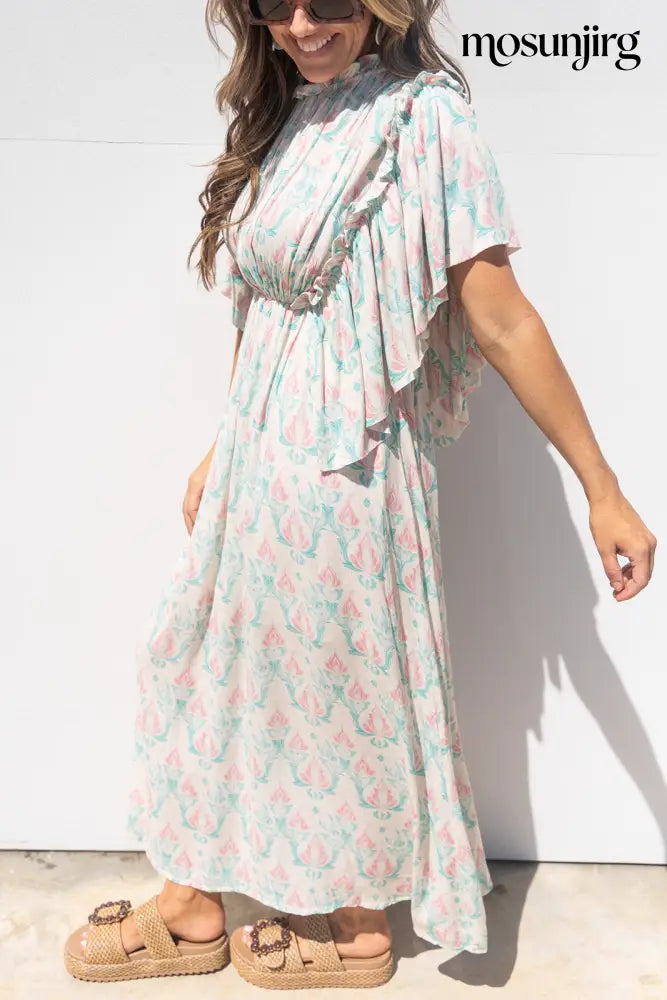 Send My Love Dress - Aqua Mix