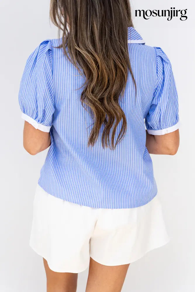Stairway To Heaven Blouse - Blue
