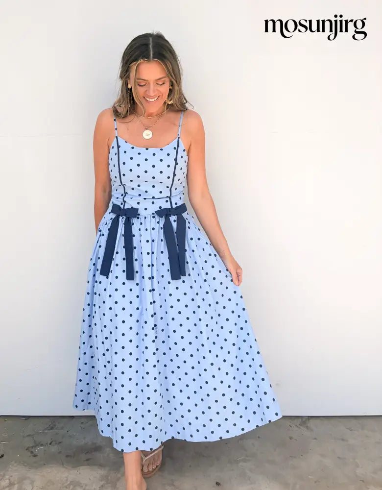 Too Sweet Midi Dress - Blue / Navy