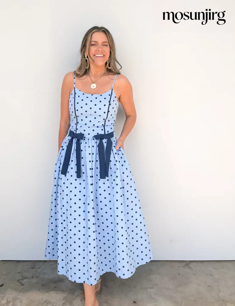 Too Sweet Midi Dress - Blue / Navy