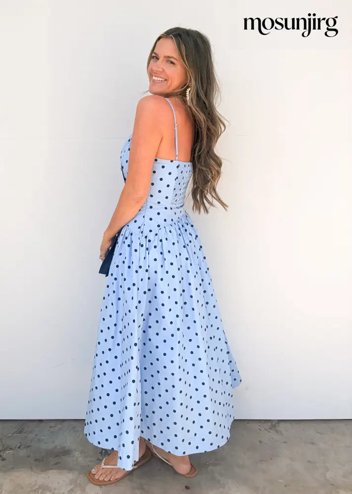 Too Sweet Midi Dress - Blue / Navy
