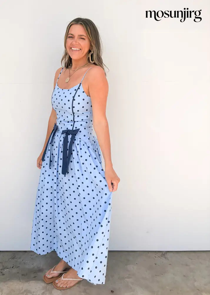Too Sweet Midi Dress - Blue / Navy