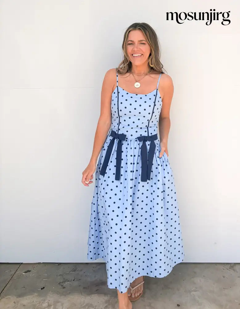 Too Sweet Midi Dress - Blue / Navy