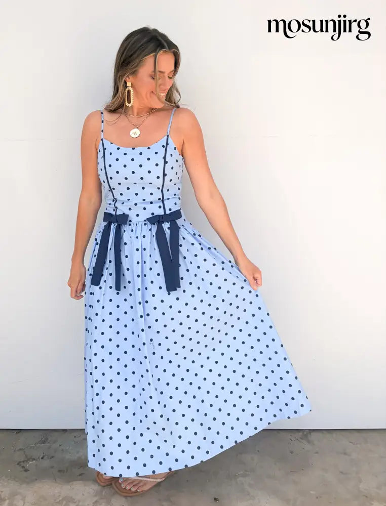 Too Sweet Midi Dress - Blue / Navy