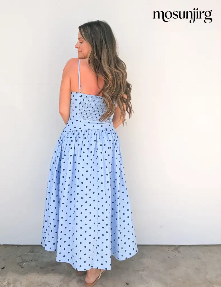 Too Sweet Midi Dress - Blue / Navy